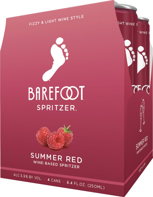 Barefoot Summer Red Spritzer 250ml 4pk Cn