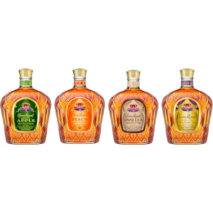 Crown Royal Flavored Whisky Bundle: Apple, Peach, Vanilla & Deluxe