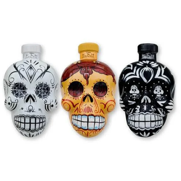 KAH Tequila Skull Bottle Collection