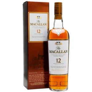 The Macallan 12 Years Sherry Oak Scotch (Brown Box)