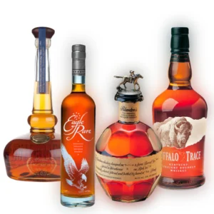 Willett Pot Still, Eagle Rare, Buffalo Trace, & Blanton’s Bourbon Bundle