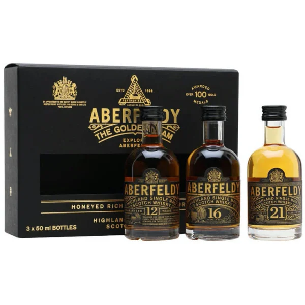 Aberfeldy Highland Single Malt Scotch Whisky Trial Pack 3x 200ml