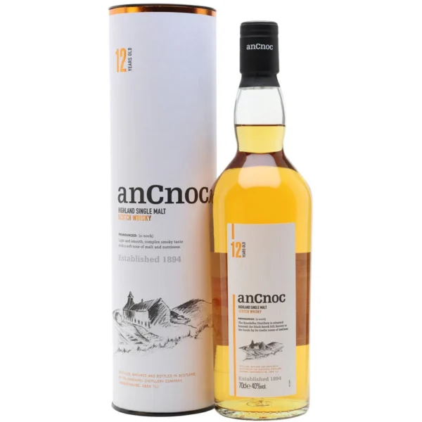 AnCnoc 12 Year Old Highland Single Malt Scotch Whisky